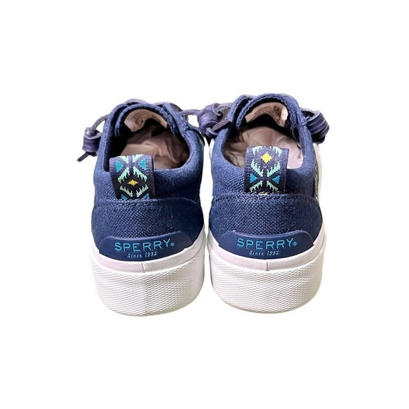 Sperry Top-Sider Pier Wave Hi Ltt Oaxaca Slip-On Sneakers Size 6 Navy - Picture 4 of 5